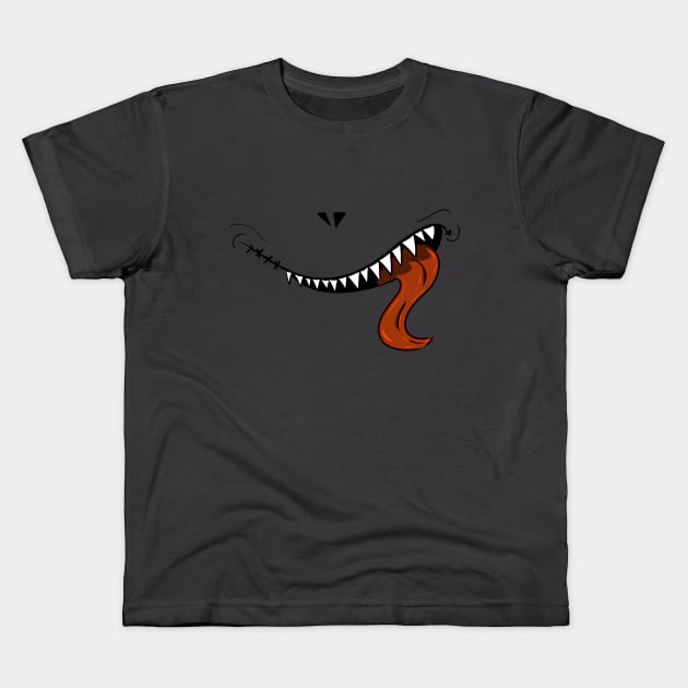 Smile wide - red Kids T-Shirt by 1anioh